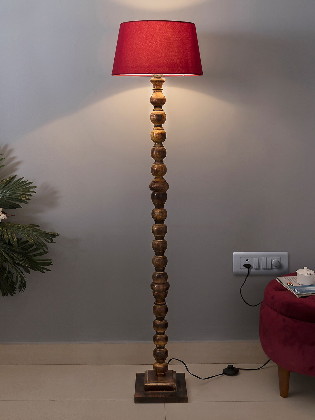 Homesake Brown Textured Handcrafted Classic Sphere Ball Antique Club Lamp