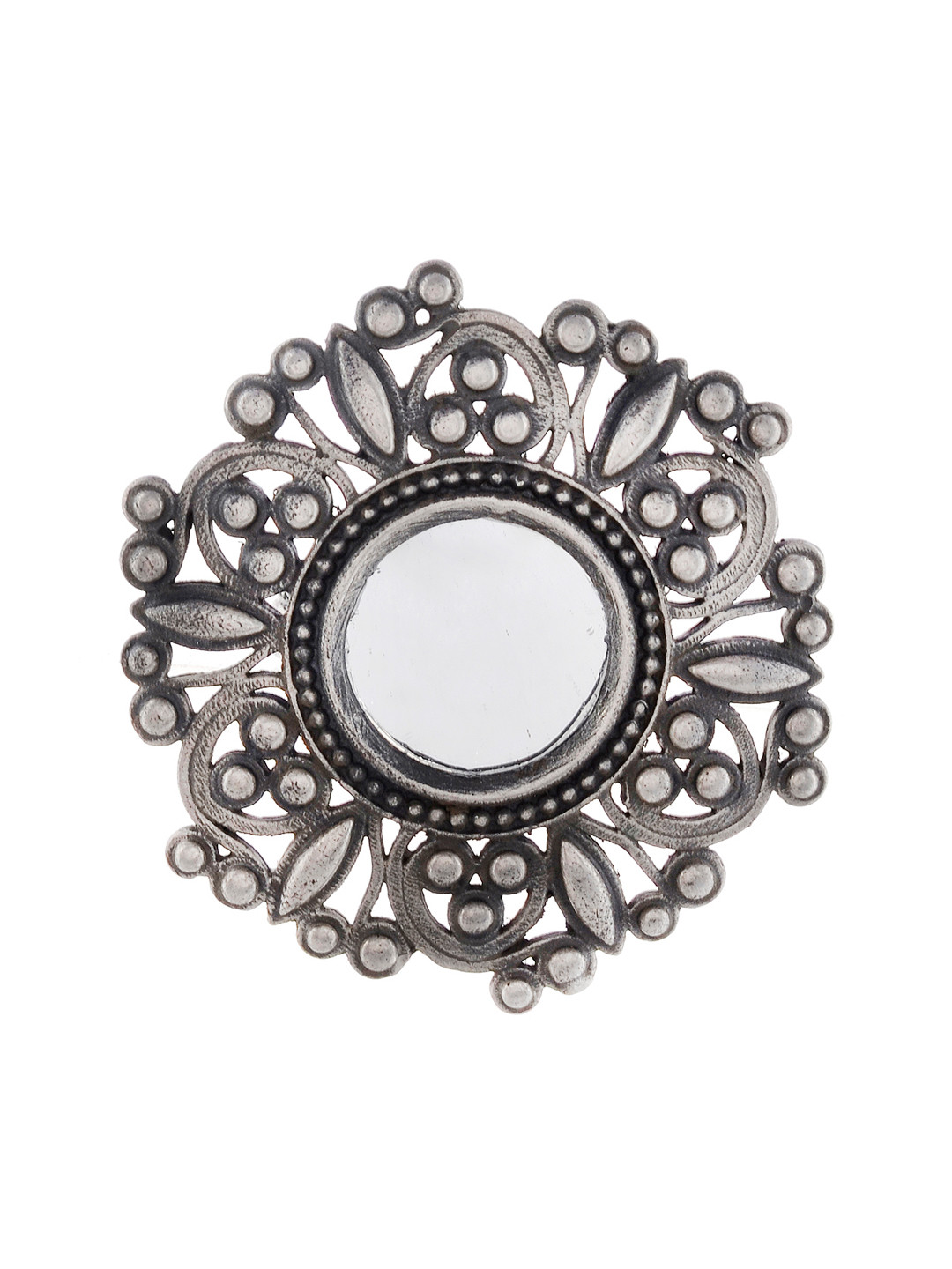 Silvermerc Designs Oxidised Silver Adjustable Finger Ring