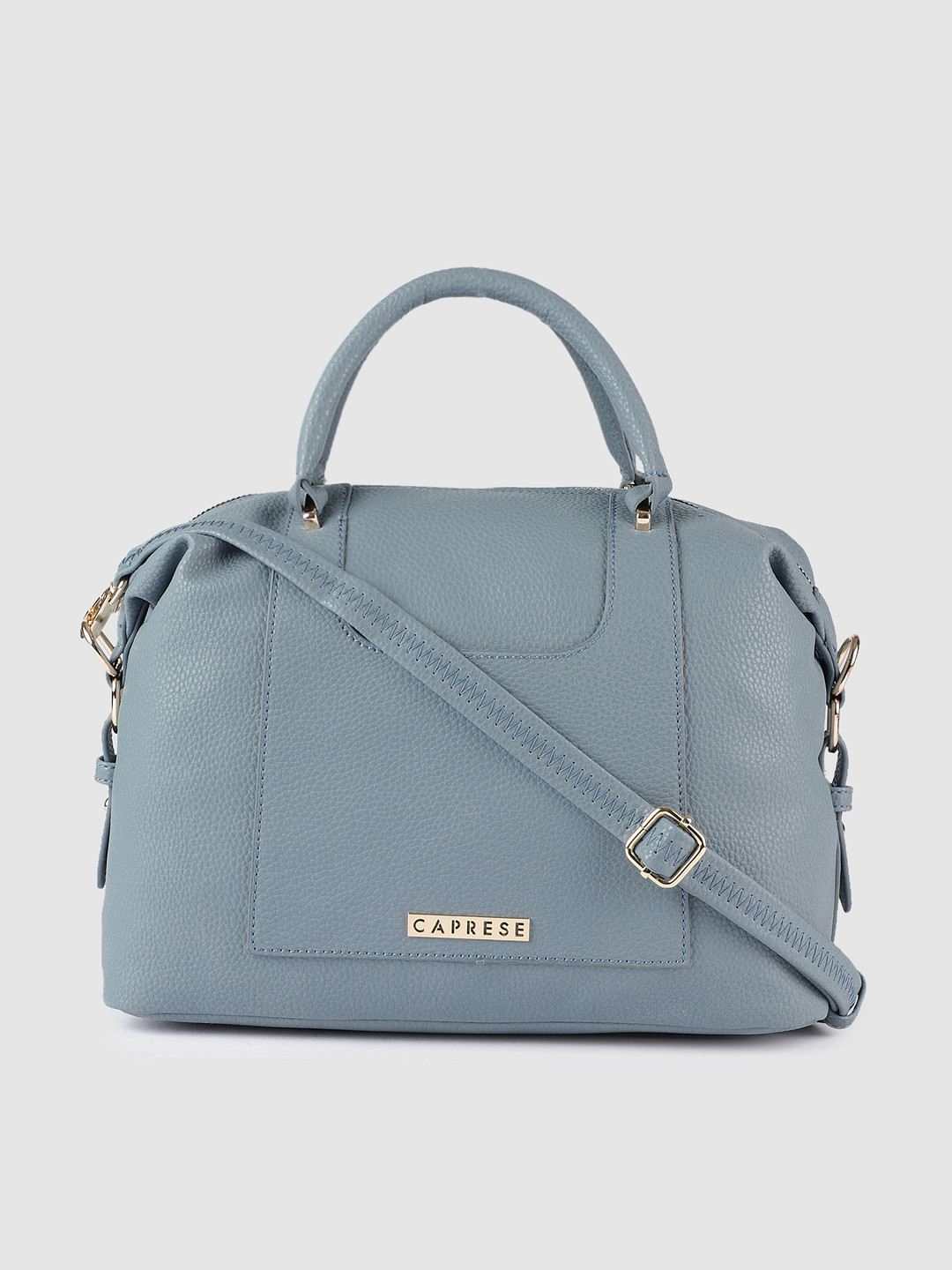 Caprese Blue Solid Handheld Bag