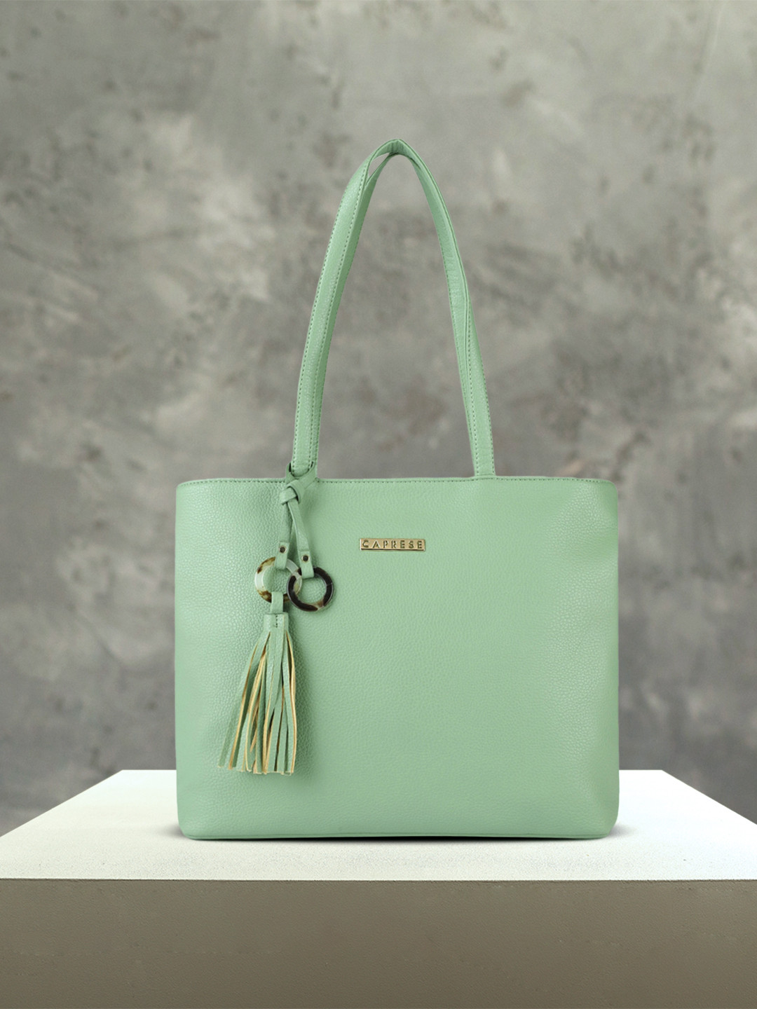 Caprese Green Solid Shoulder Bag