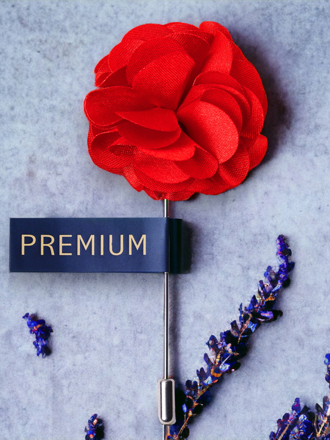 PELUCHE Unisex Red Ornamental Treat Brooch Lapel Pin