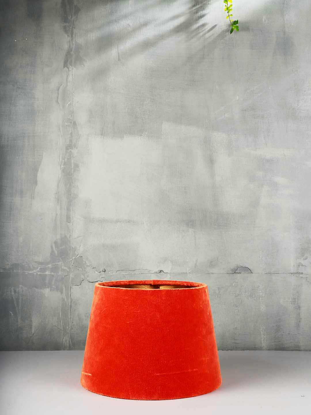 Grated Ginger Orange Solid Handcrafted Table Lamp Shade
