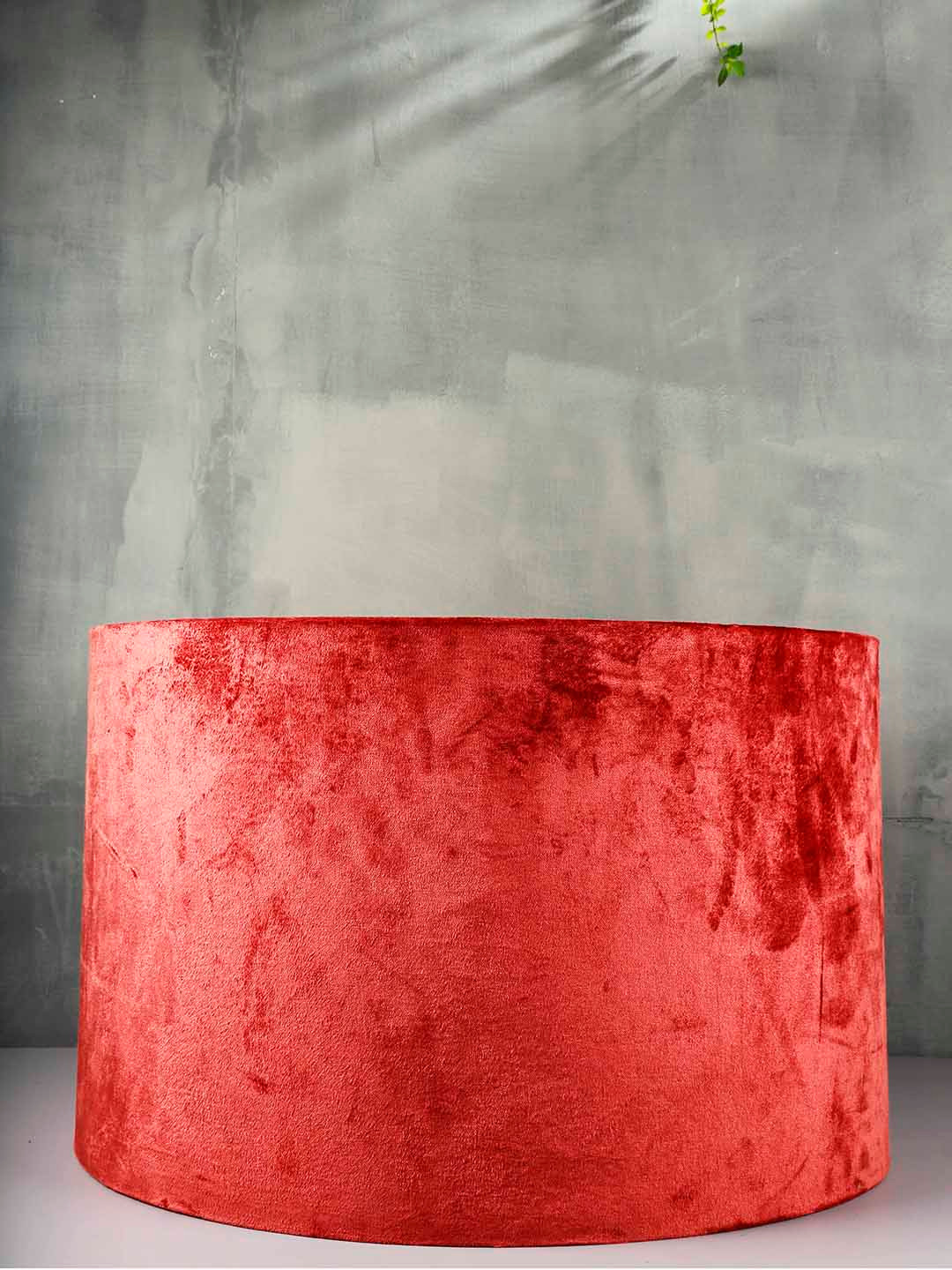 Grated Ginger Red Self Design Handcrafted Table Lamp Shade