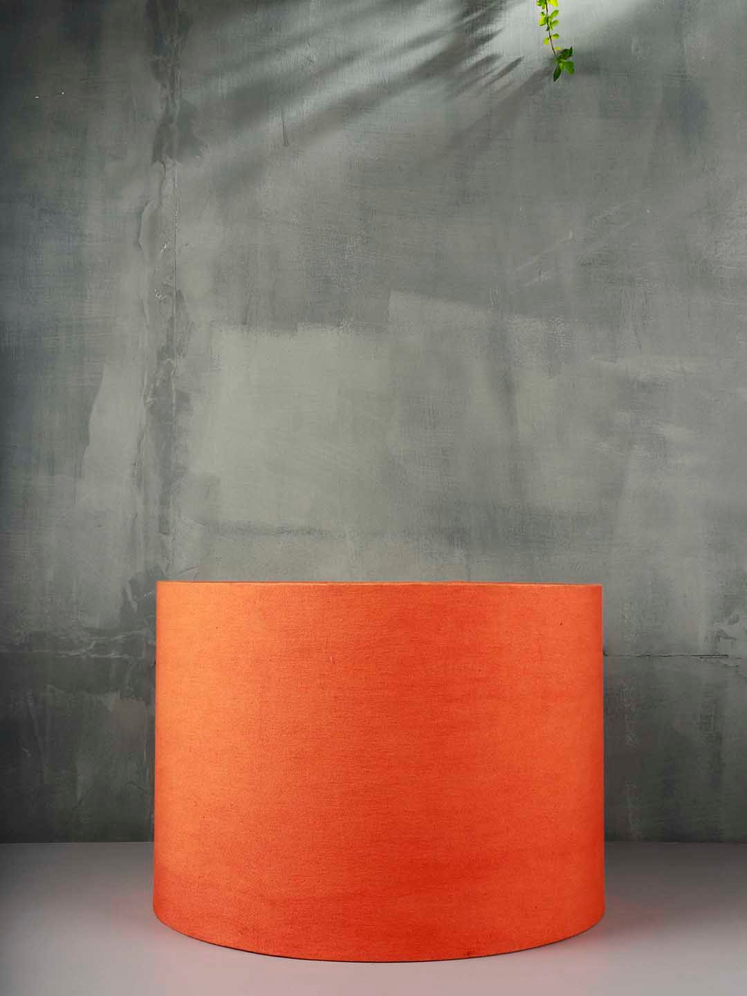 Grated Ginger Orange Solid Handcrafted Bedside Lamp