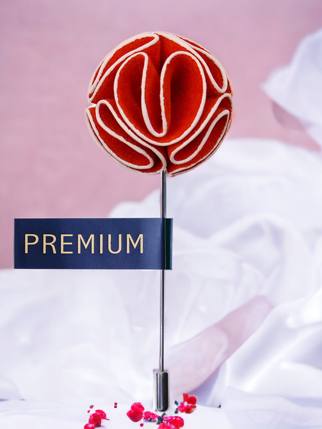 PELUCHE Unisex Orange So Soothing Brooch Lapel Pin