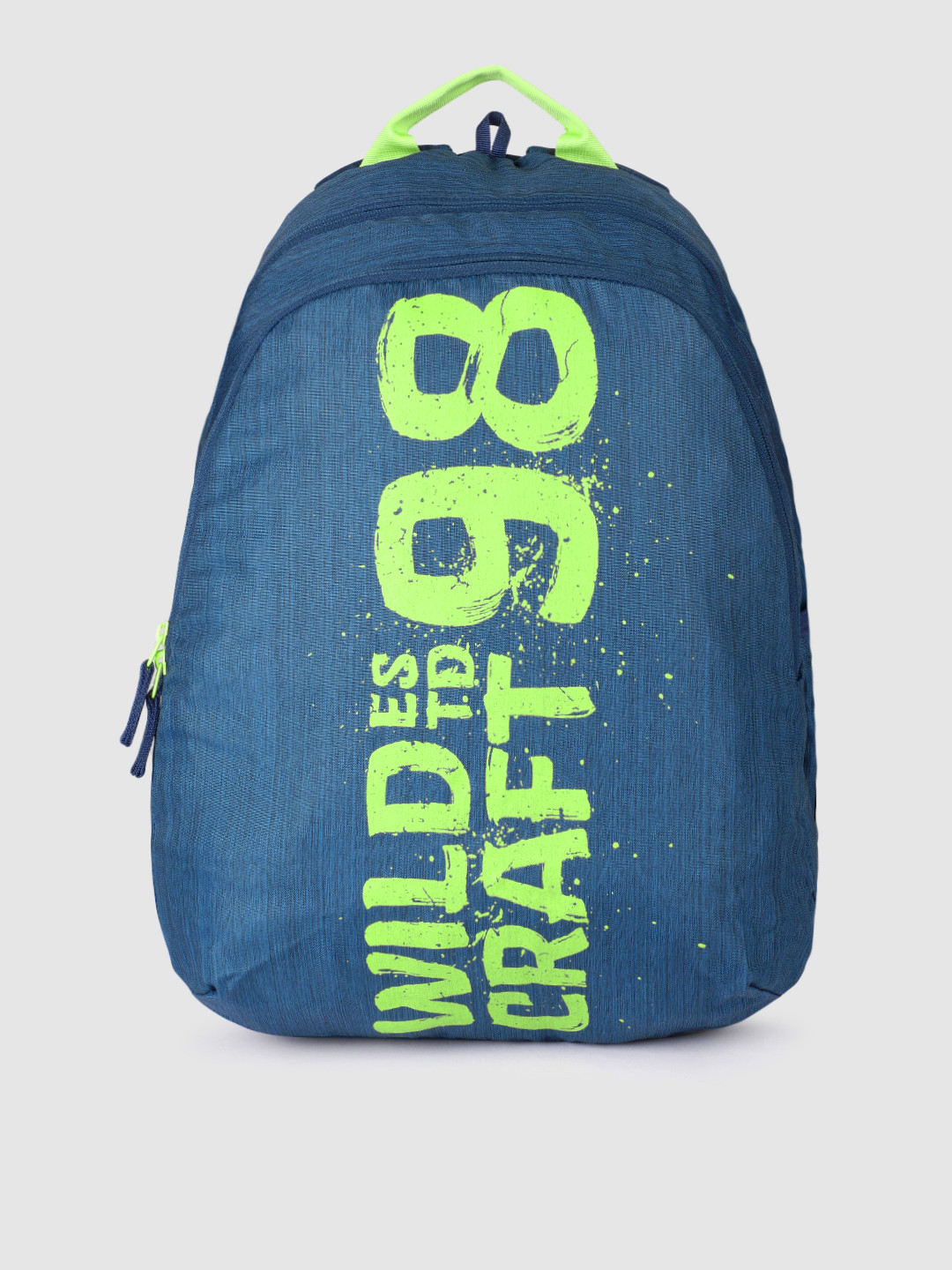 Wildcraft Unisex Blue & Green Brand Logo Backpack