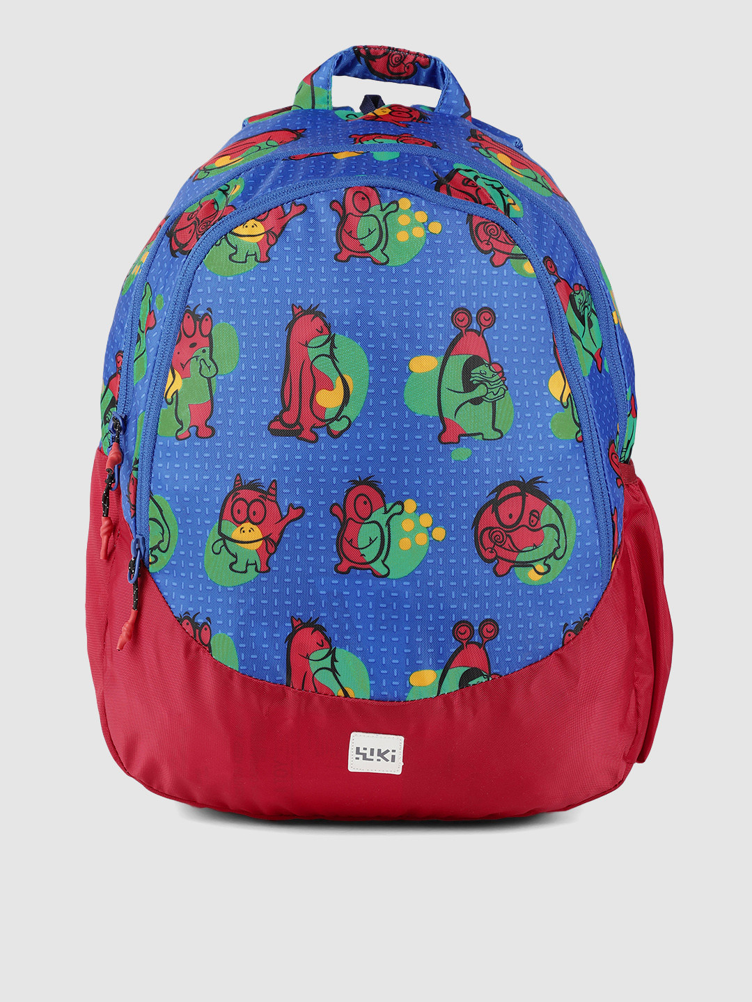 Wildcraft Unisex Blue & Red WIKI CHAMP 3 Monster Backpack