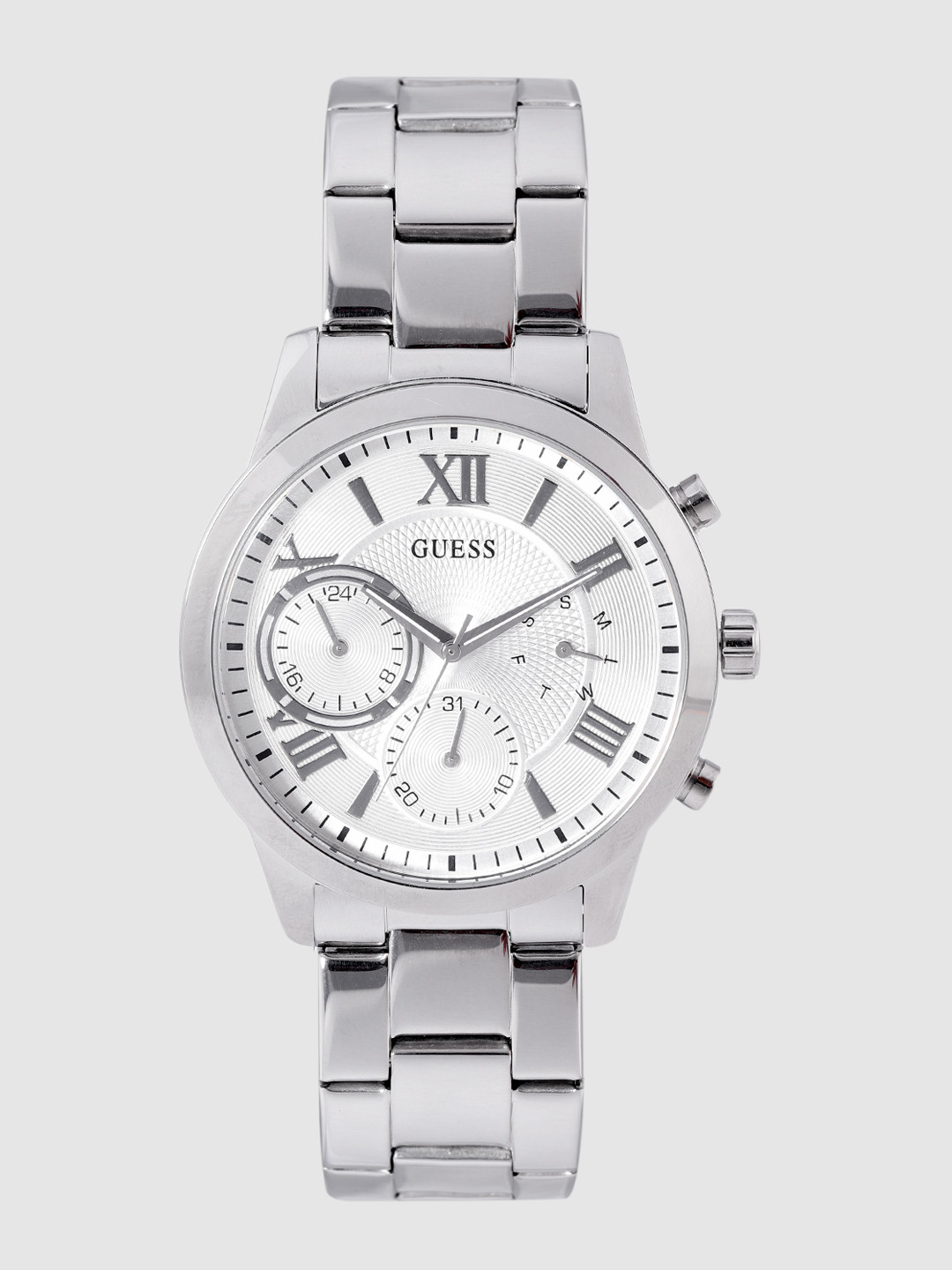 GUESS Women Silver-Toned Analogue Watch W1070L1