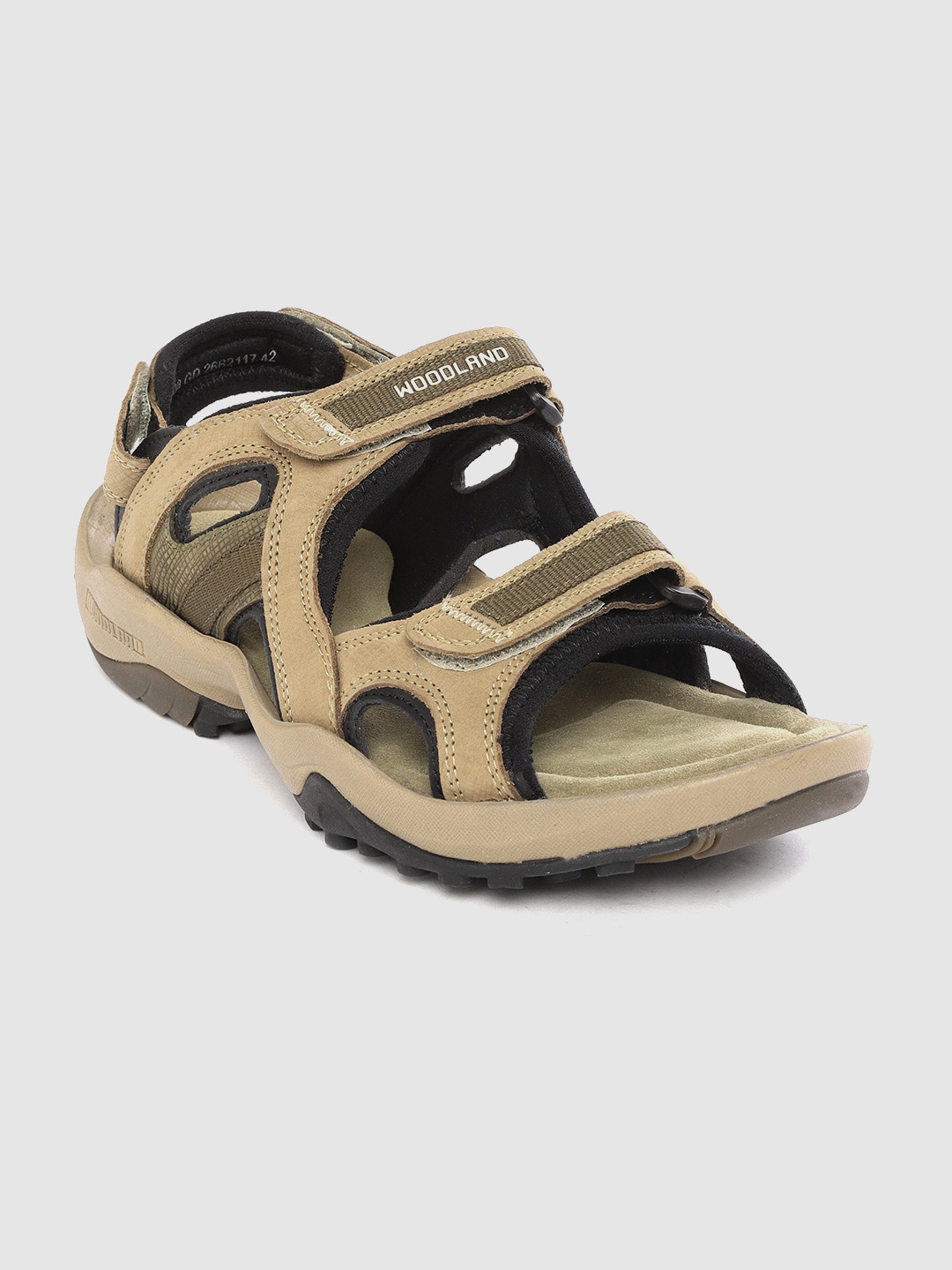 Woodland men khaki sports sandals outlet