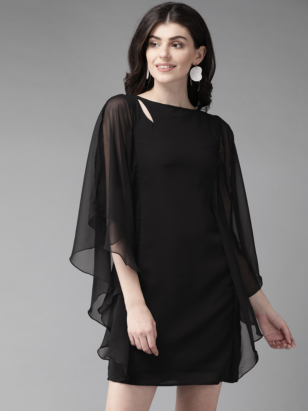 MISH Women Black Solid Kaftan Dress