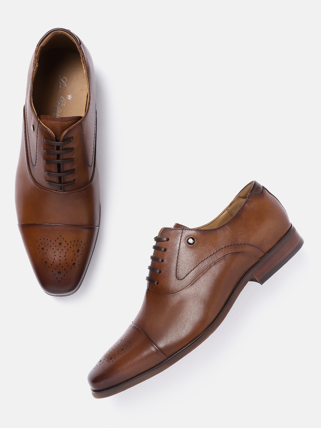 Louis philippe men's leather formal shoes new arrivals