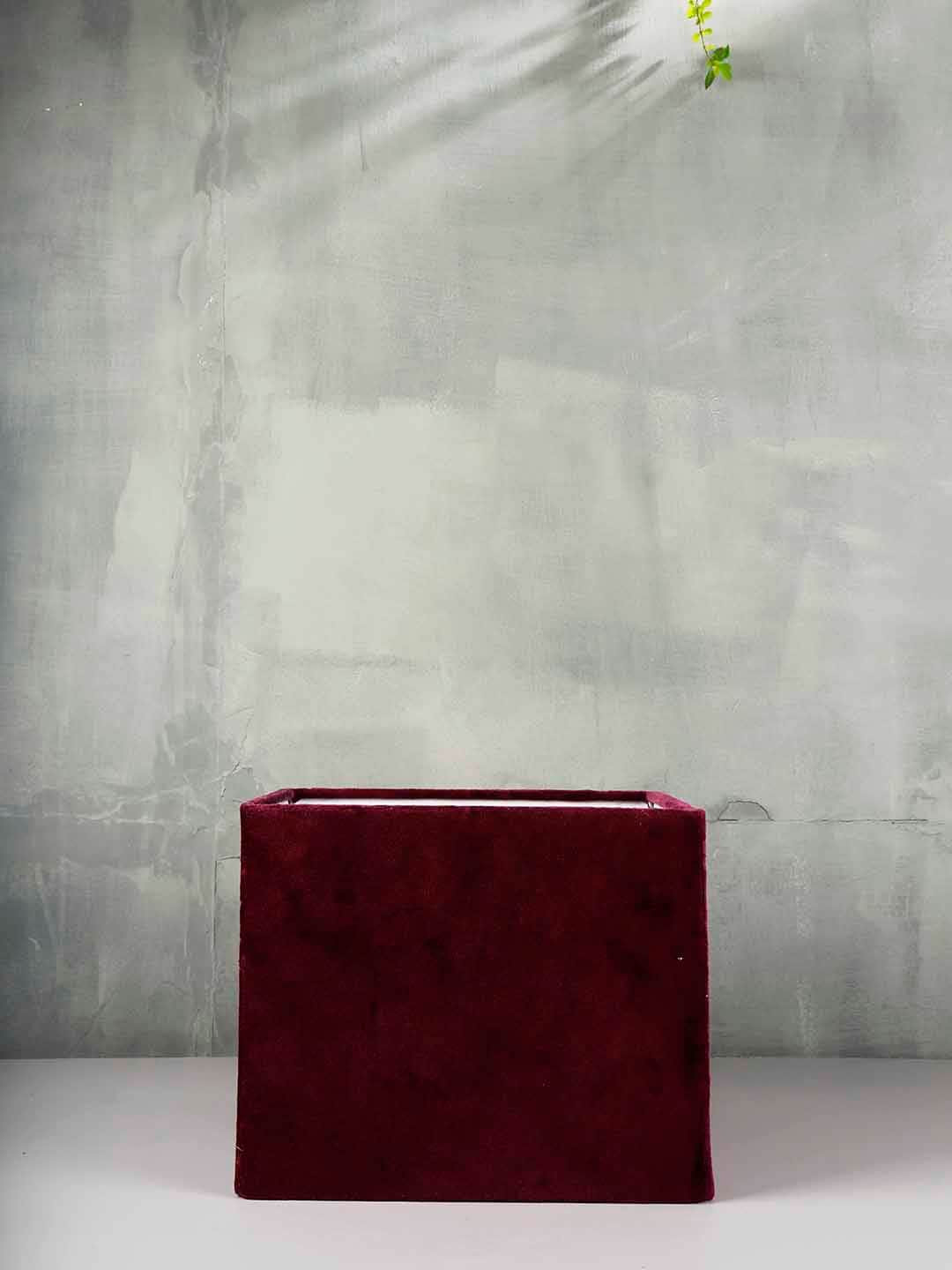 Grated Ginger Burgundy Solid Handcrafted Bedside Standard Lamp
