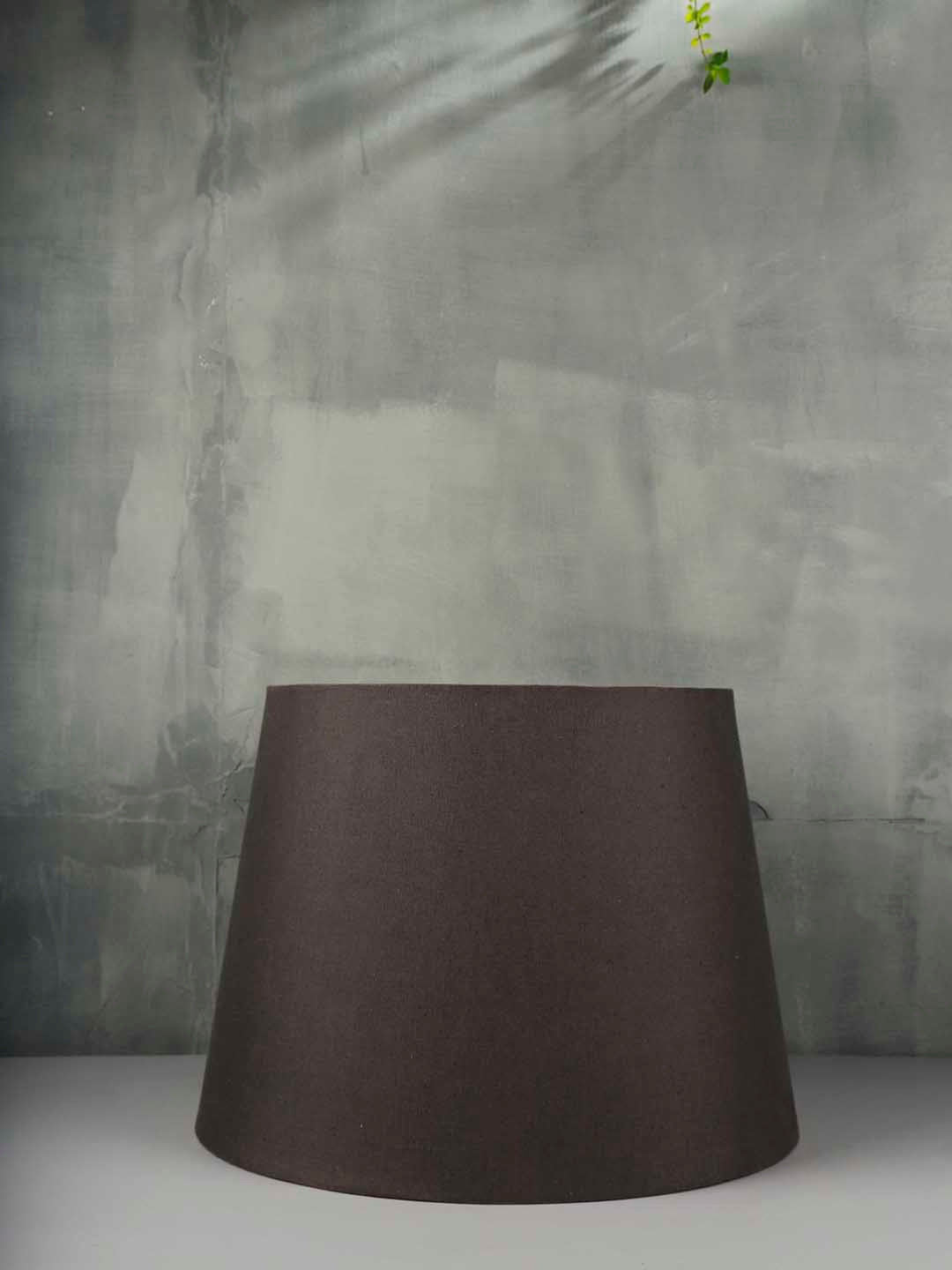 Grated Ginger Grey Solid Handcrafted Frustum Table Lamp