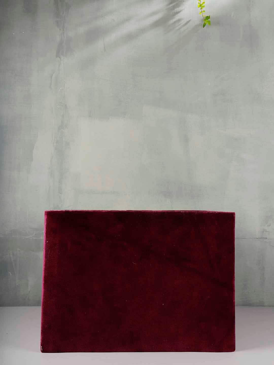 Grated Ginger Burgundy Solid Handcrafted Bedside Standard Table Lamp