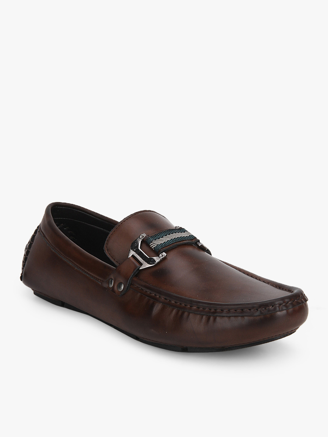 San Frissco Men Brown Solid Regular Driving Shoes
