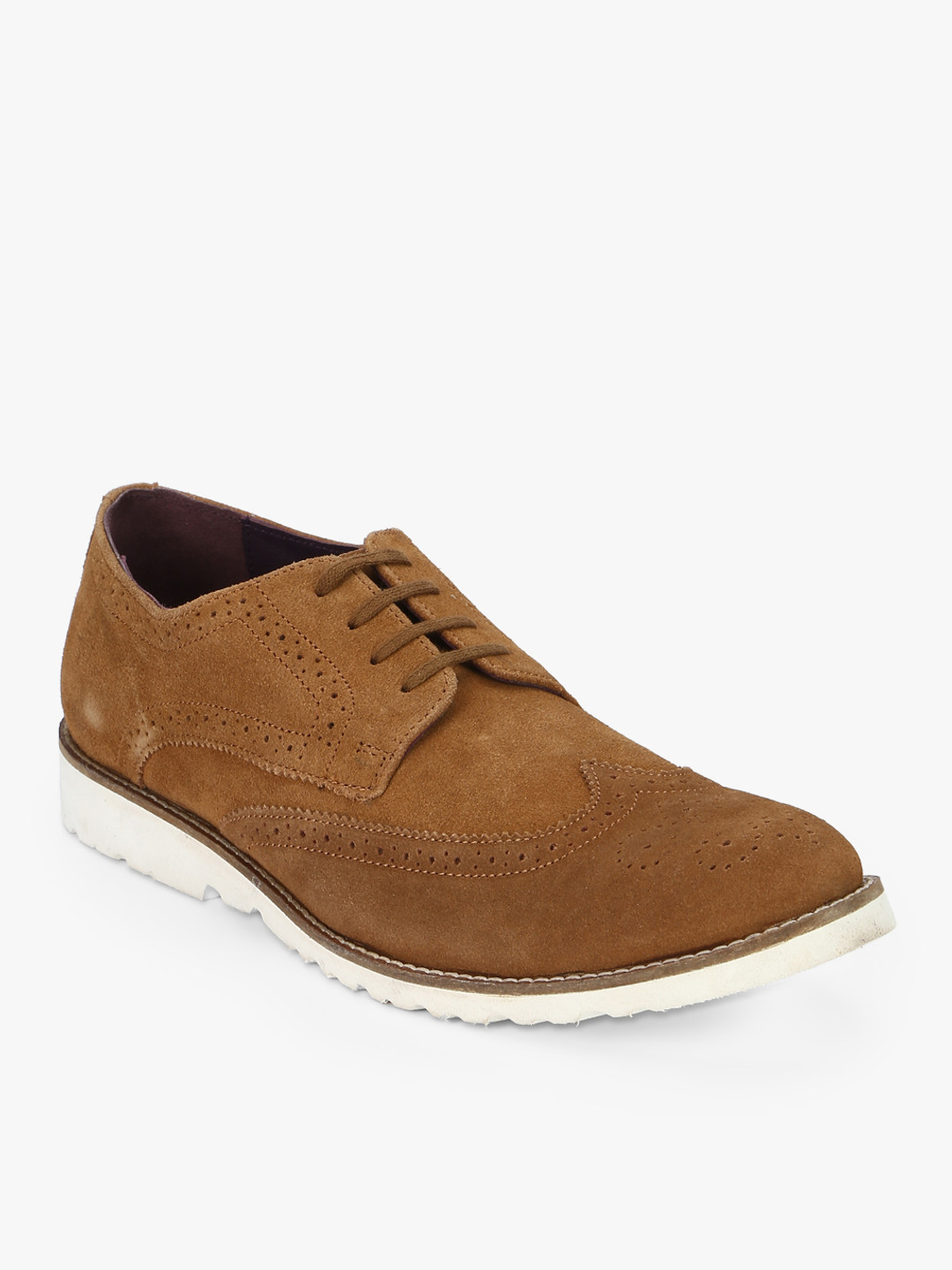 Ninety9steps Men Tan Brown Solid Brogues