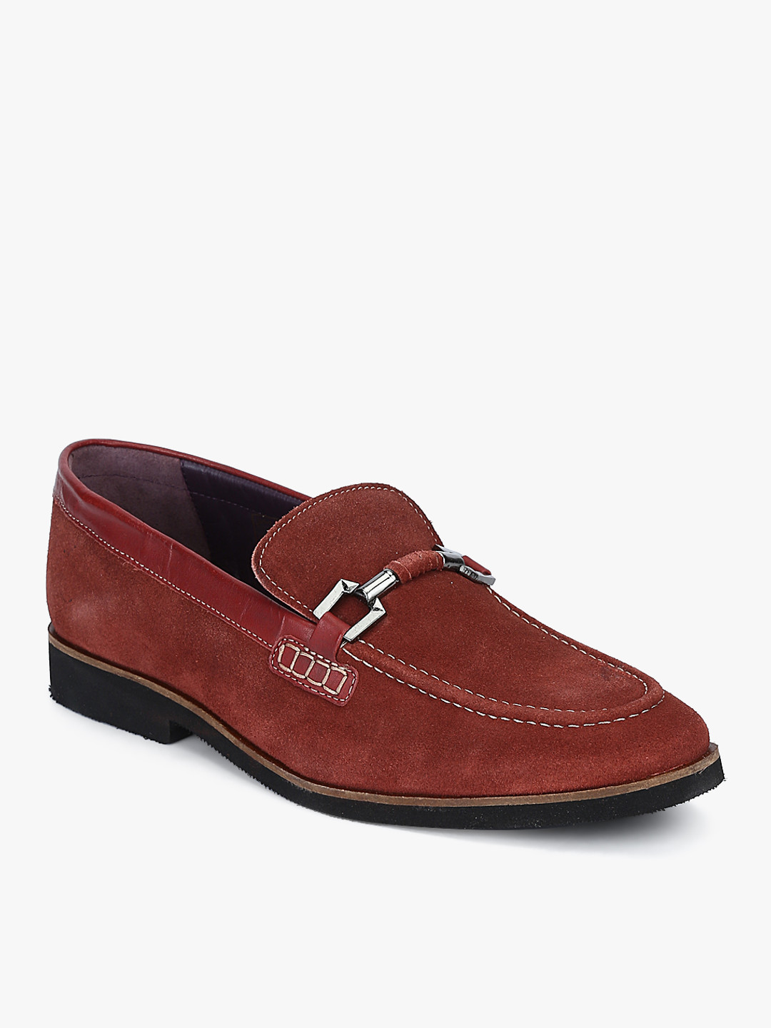 Ninety9steps Men Maroon Driving Shoes