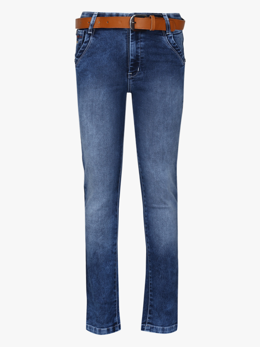 Monte Carlo Boys Blue Slim Fit Mid-Rise Clean Look Jeans