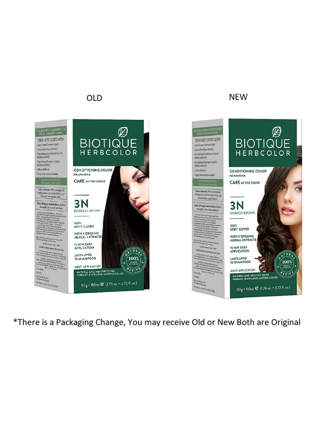 Buy Biotique Bio Herbcolor 1N Natural Black 50 g 110 ml Online  Purplle