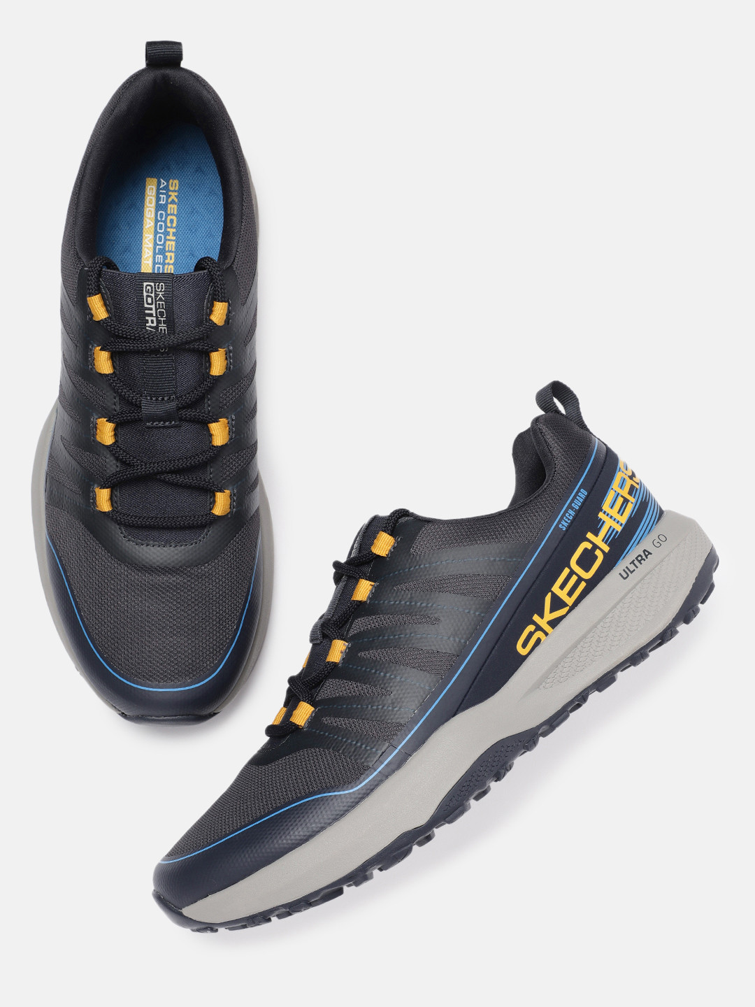 Running Shoes Jack Rabbit Shoes Near Me Buy Skechers Men Navy Blue