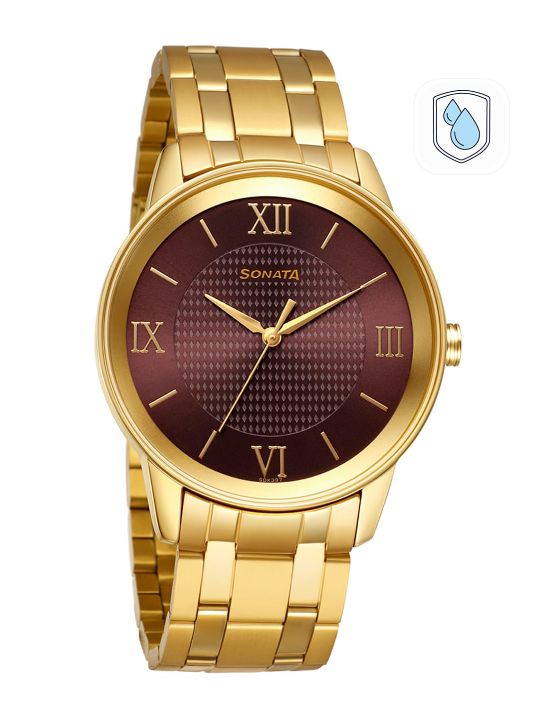 Sonata Utsav Men Purple Analogue Watch 7133YM03