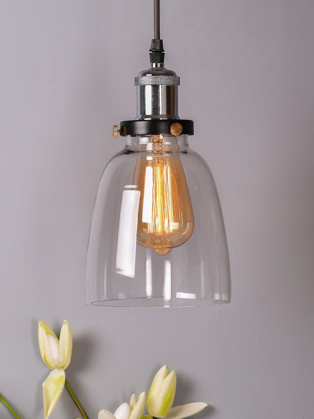 Homesake Transparent Solid Handcrafted Pendant Lamp
