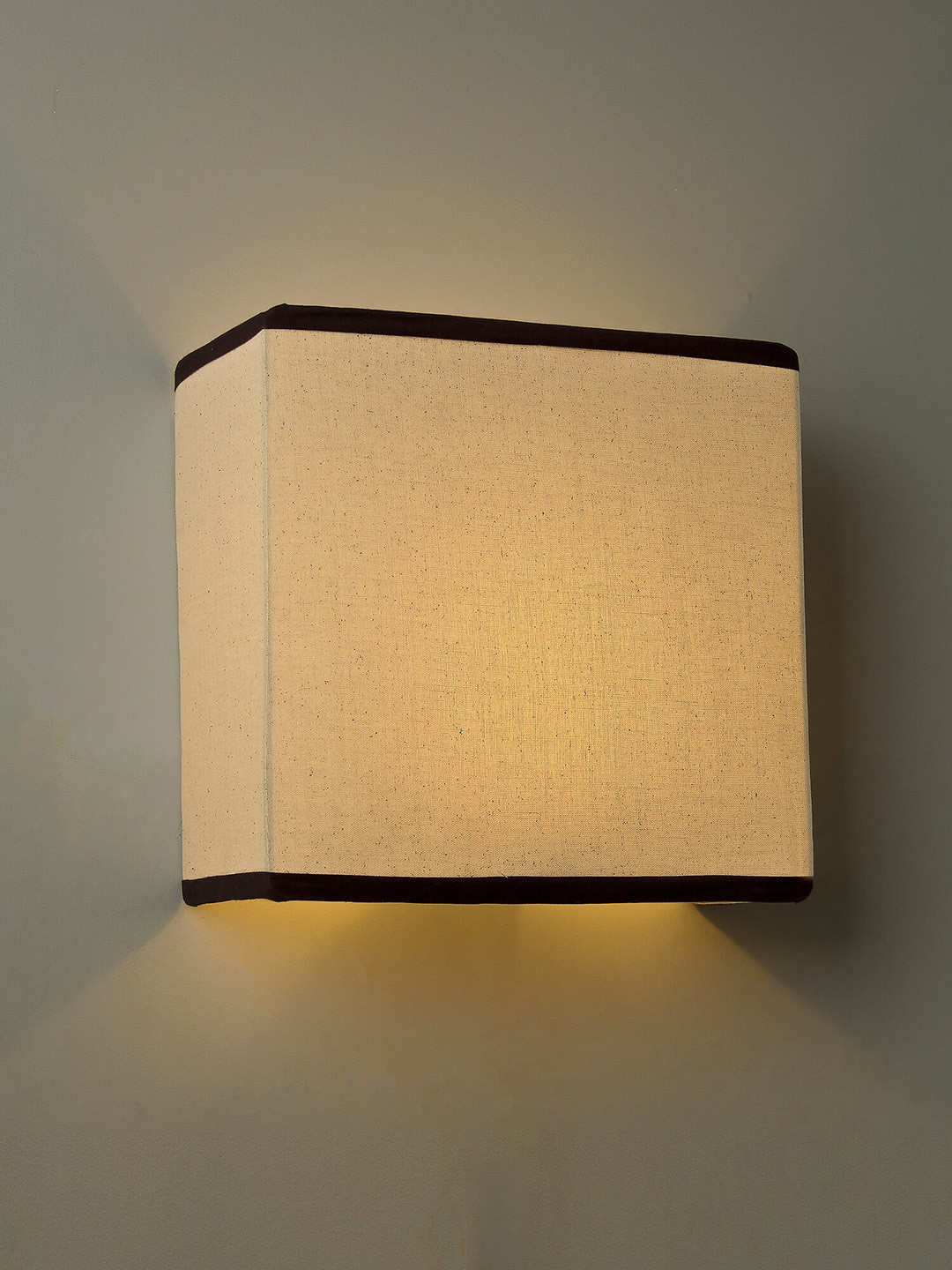 Homesake Beige Solid Handcrafted Wall Lamp