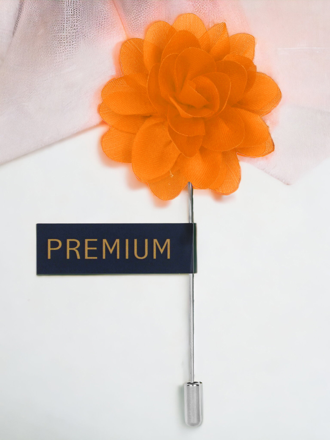 PELUCHE Unisex Orange Elron Petals Lapel Pin