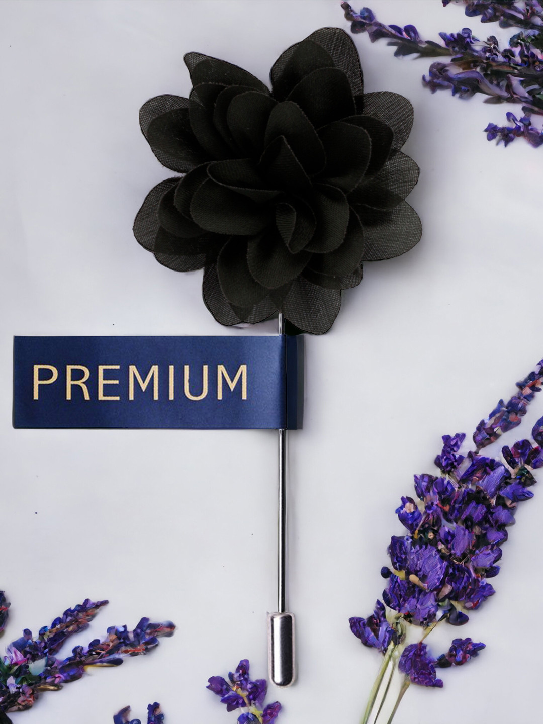 PELUCHE Unisex Green Blooming Glamor Lapel Pin