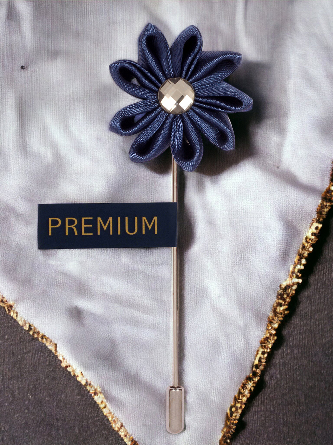 PELUCHE Unisex Blue Glowing Petals Lapel Pin