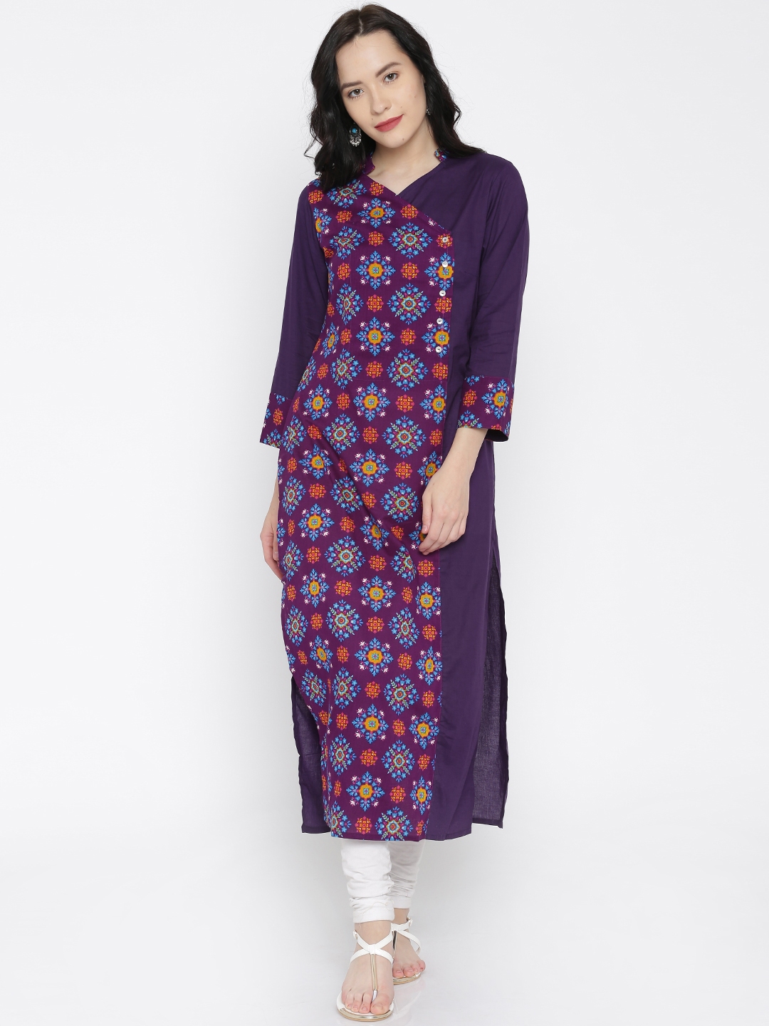 myntra purple dress