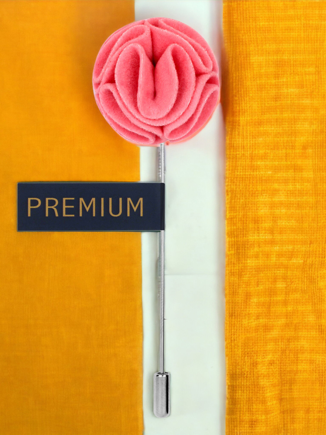 PELUCHE Unisex Pink Dahlia Flower Lapel Pin