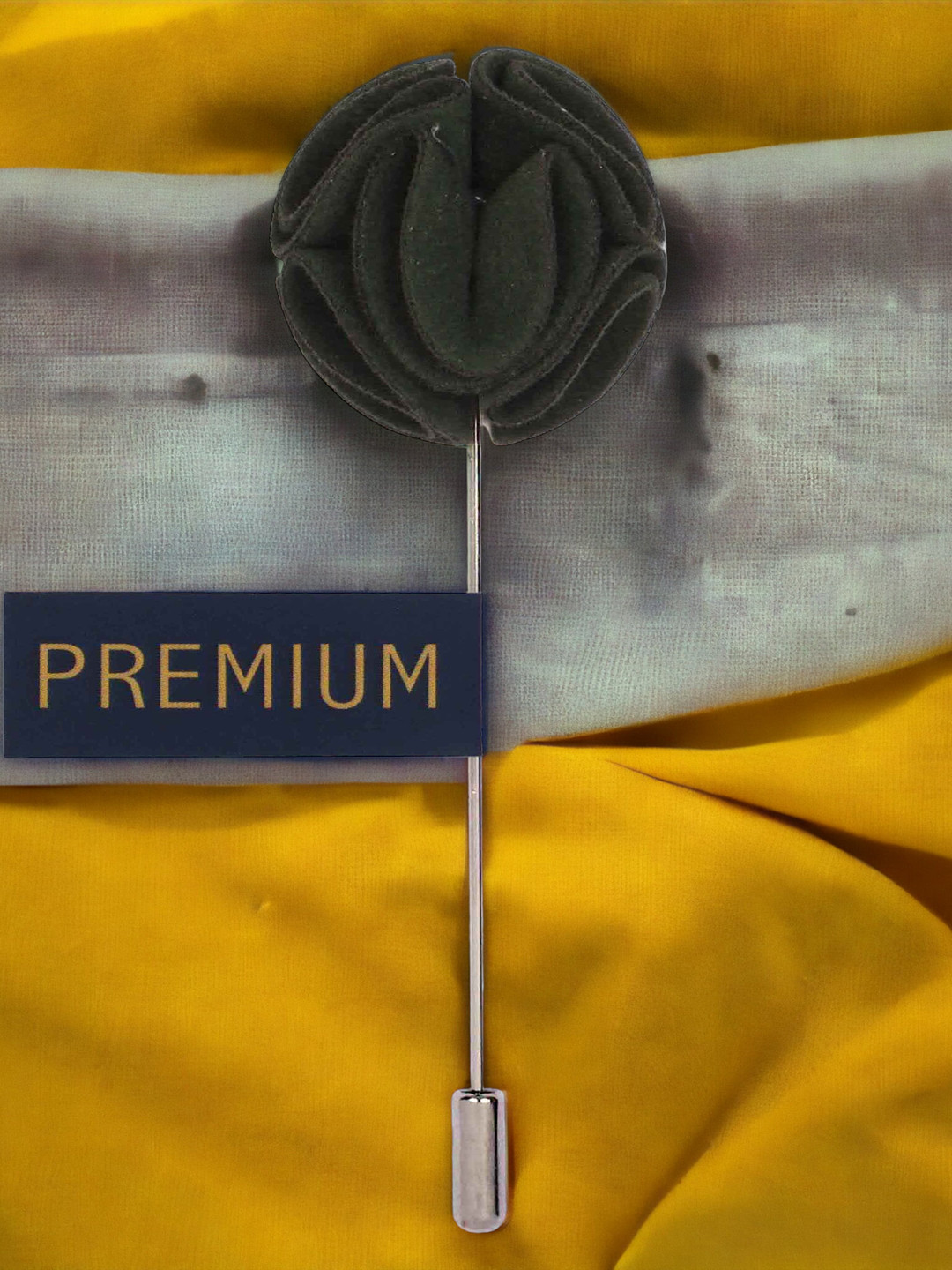 PELUCHE Unisex Green The Dahlia Flower Lapel Pin