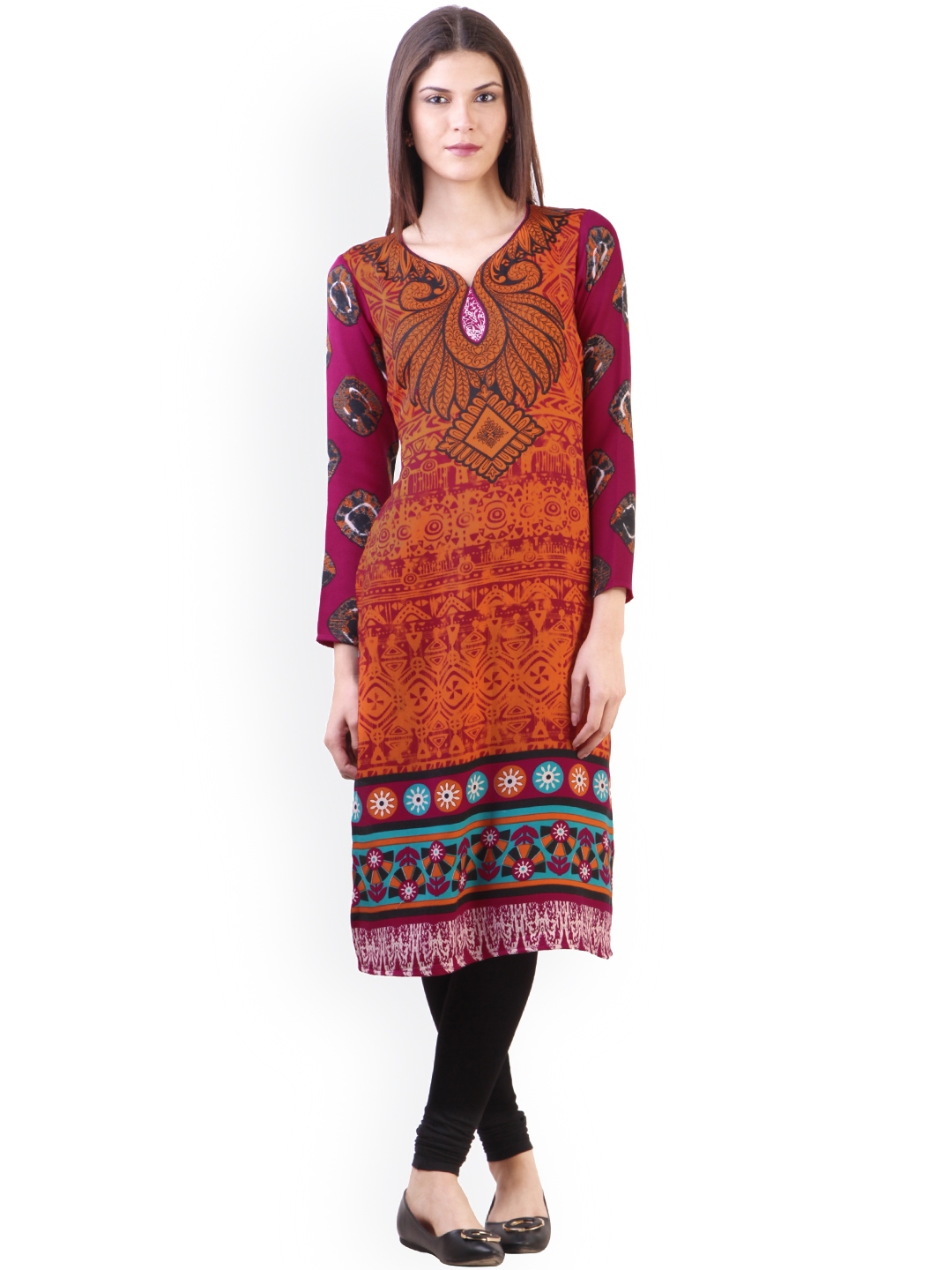 Woollen kurti on on sale myntra