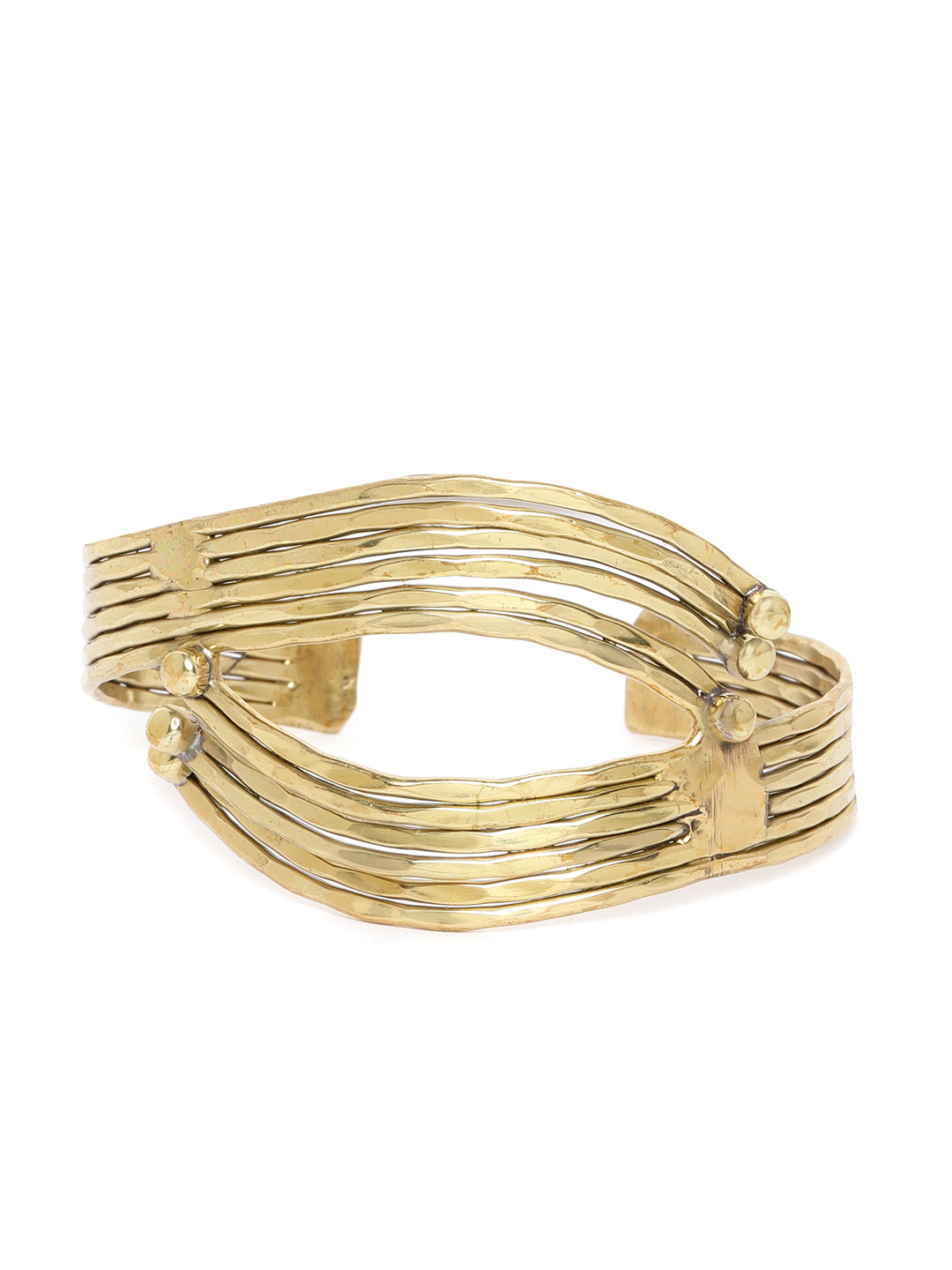 RICHEERA Antique Gold-Plated Cuff Bracelet