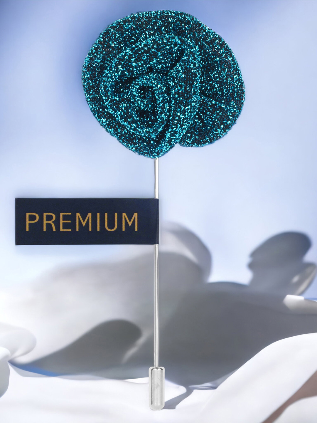 PELUCHE Unisex Teal Blue The Shining Star Lapel Pin