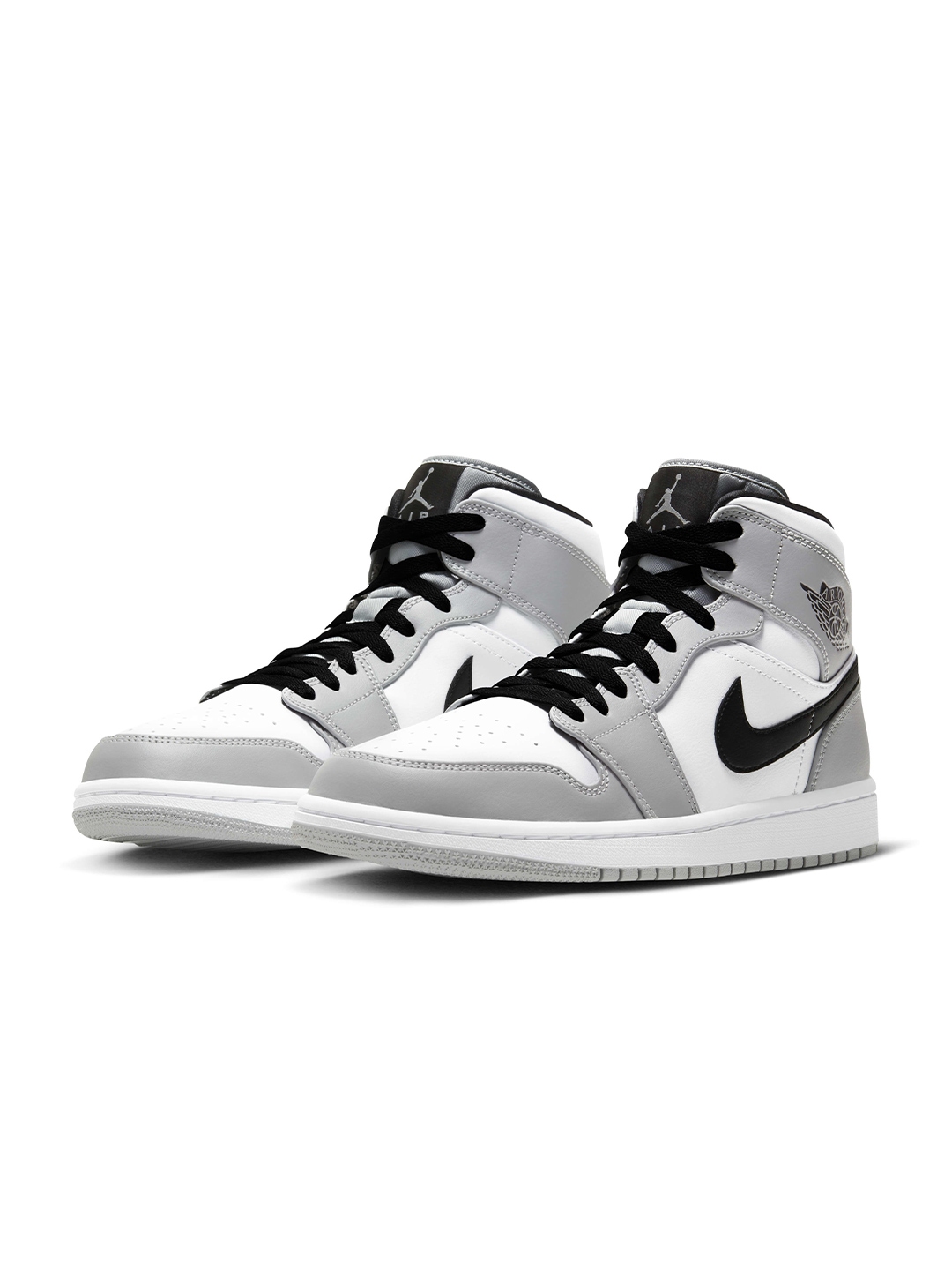Buy Nike Men Grey Air Jordan 1 Mid Casual Shoes Casual Shoes for Men 11652648 Myntra