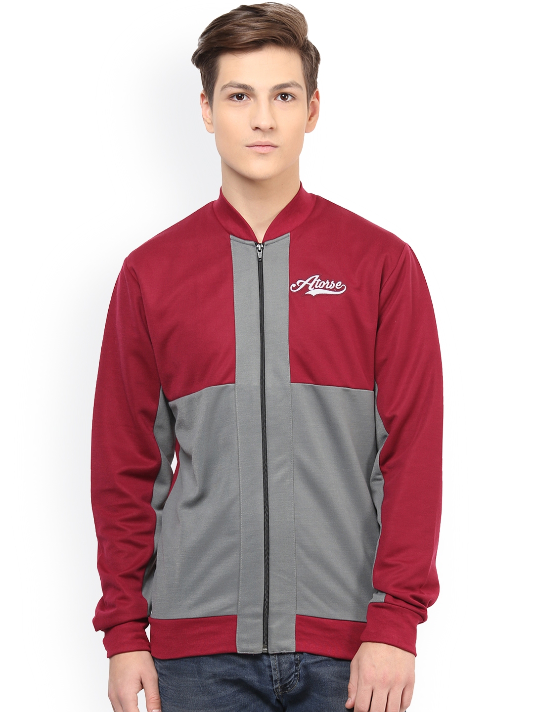 Buy Atorse Maroon Jacket Jackets for Men 1165638 Myntra