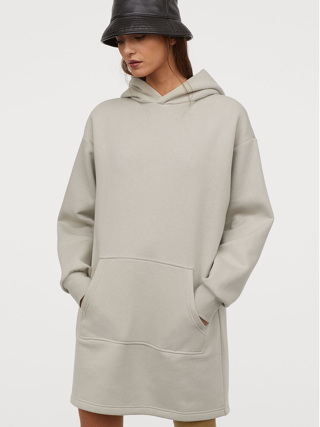 Buy H☀M Women Grey Hooded Sweatshirt ...