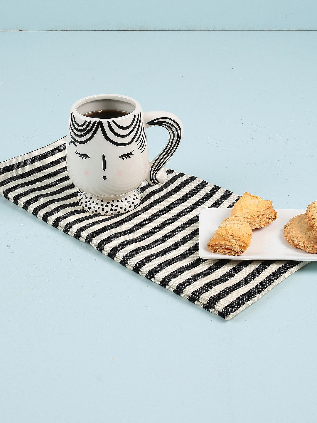 Chumbak White & Black Printed Graceful Feelings Mug