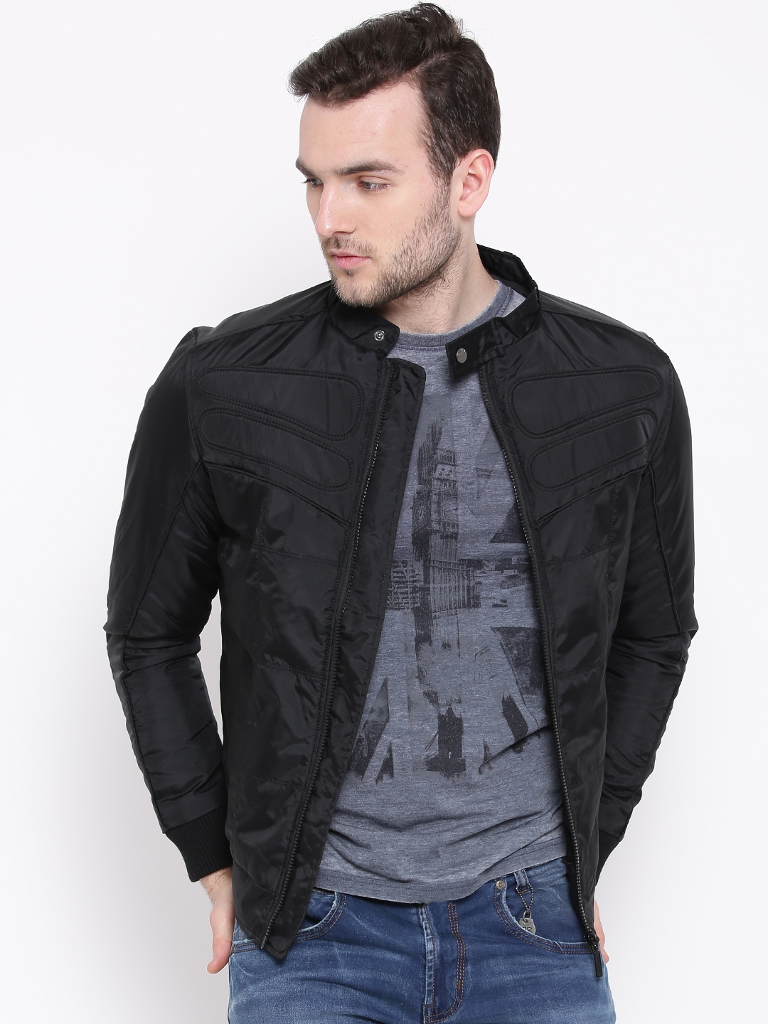 Buy United Colors Of Benetton Black Jacket Jackets for Men