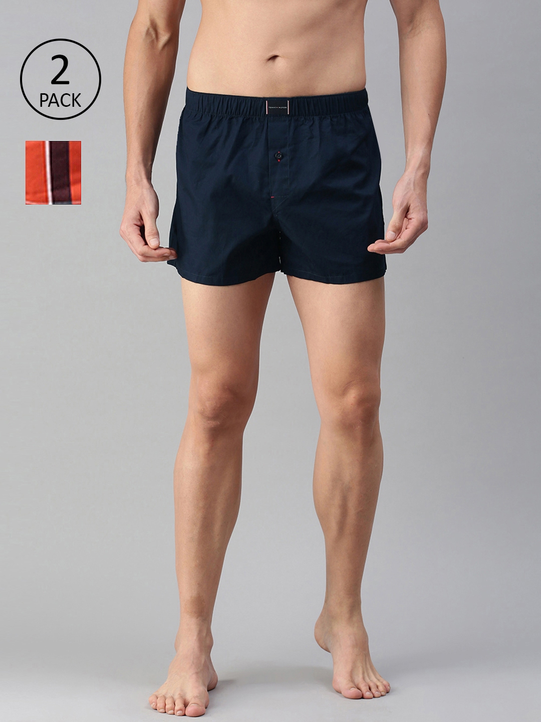 Buy Tommy Hilfiger Men Pack of 2 Cotton Boxers P0AB2120 - Boxers for Men  11700570 | Myntra