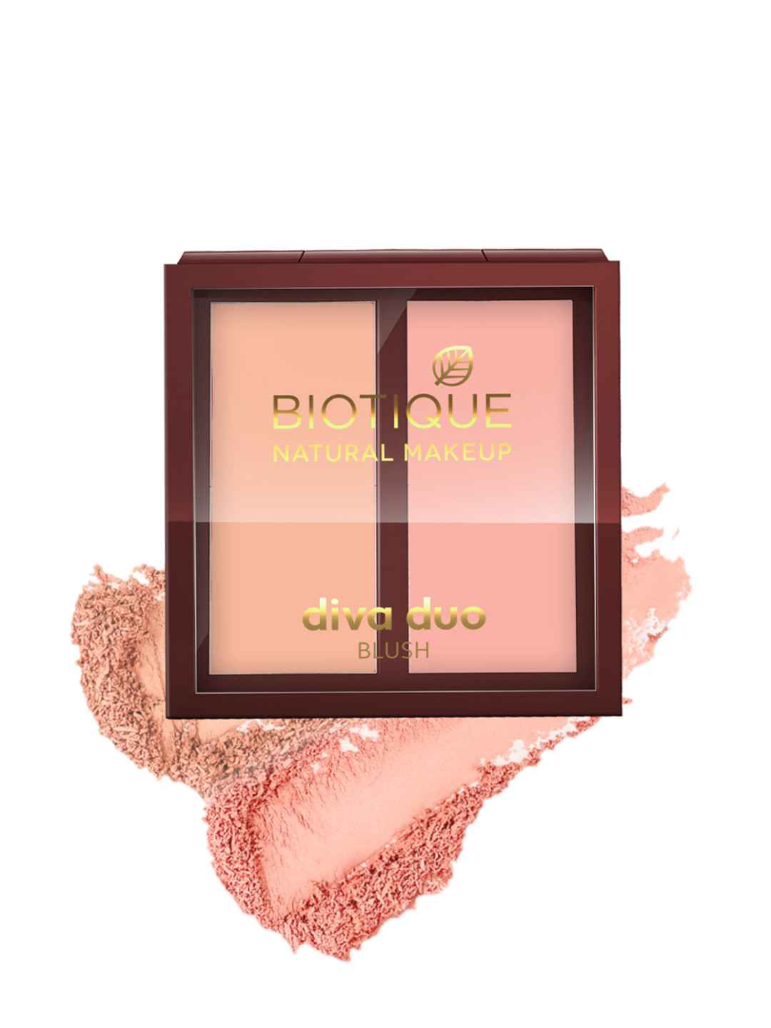 BIOTIQUE NATURAL MAKEUP Diva Duo Pastel N Peach Blush BL14