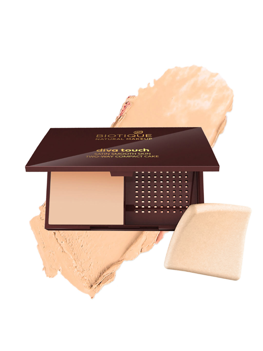 BIOTIQUE NATURAL MAKEUP Diva Touch Pearl Barley Satin Smooth Skin 3-in-1 Compact C101