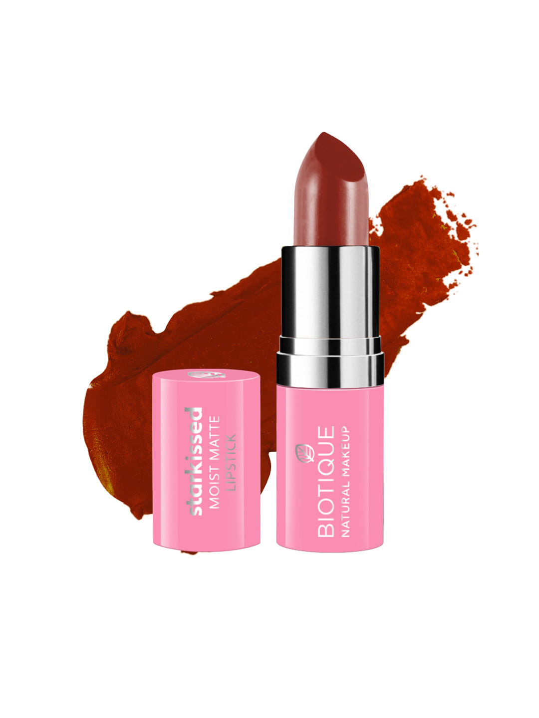 BIOTIQUE NATURAL MAKEUP Starkissed Sea of Poppies Moist Matte Lipstick R304