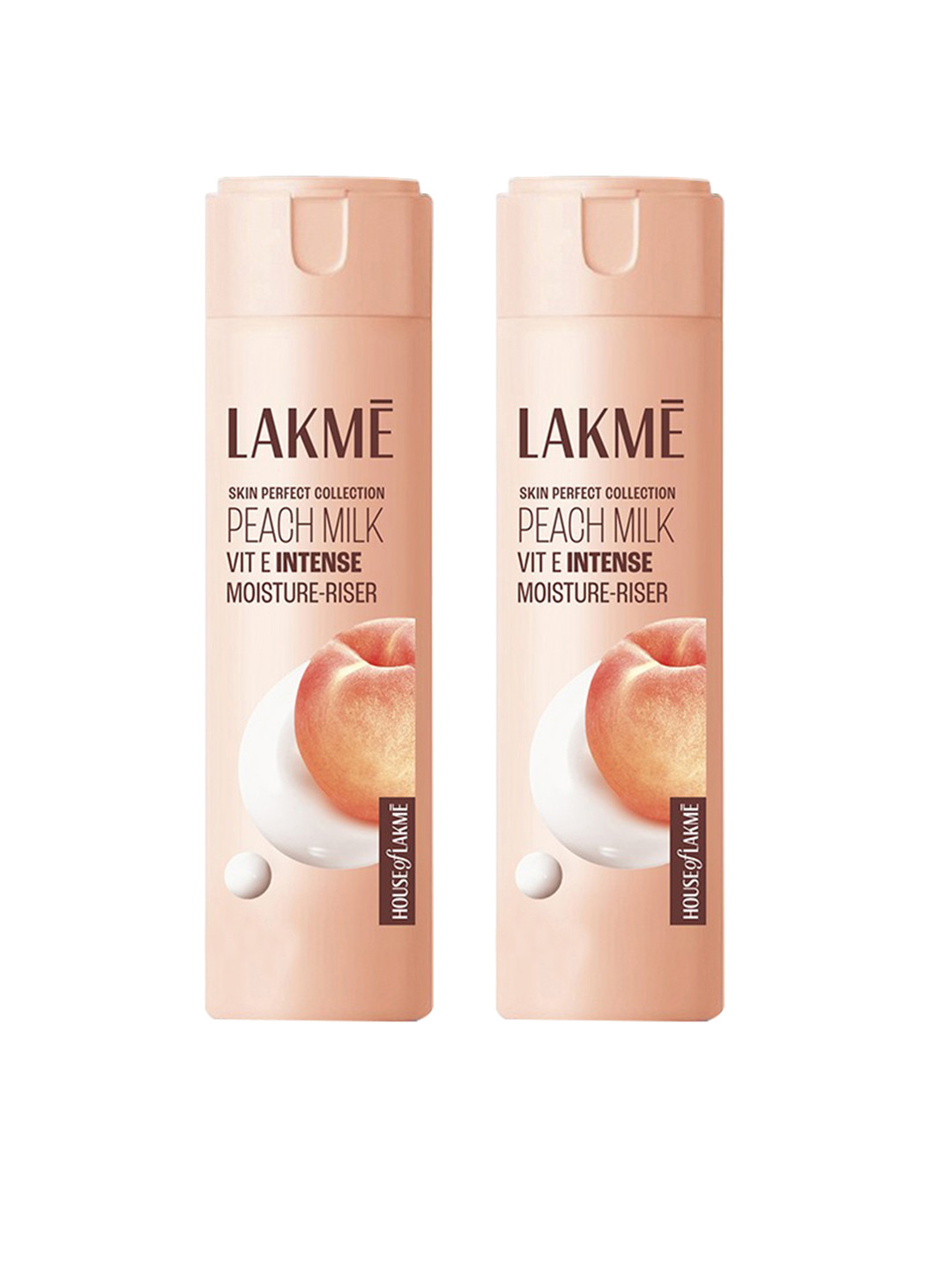 Lakme Set of 2 Peach Milk Intense Moisturizer Lotion (60 ml each)