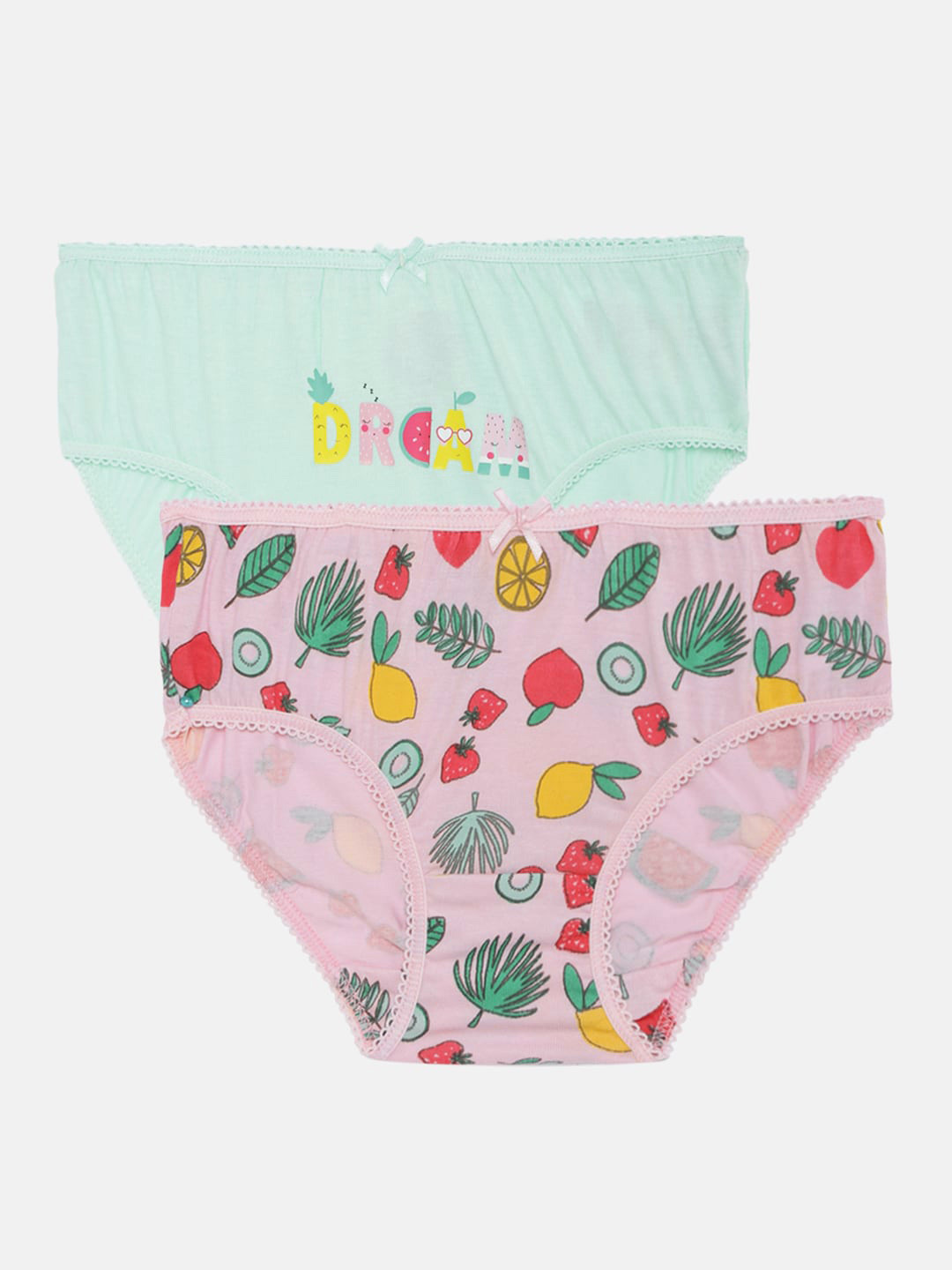mothercare Girls Pack of 2 Printed Briefs 410151368007