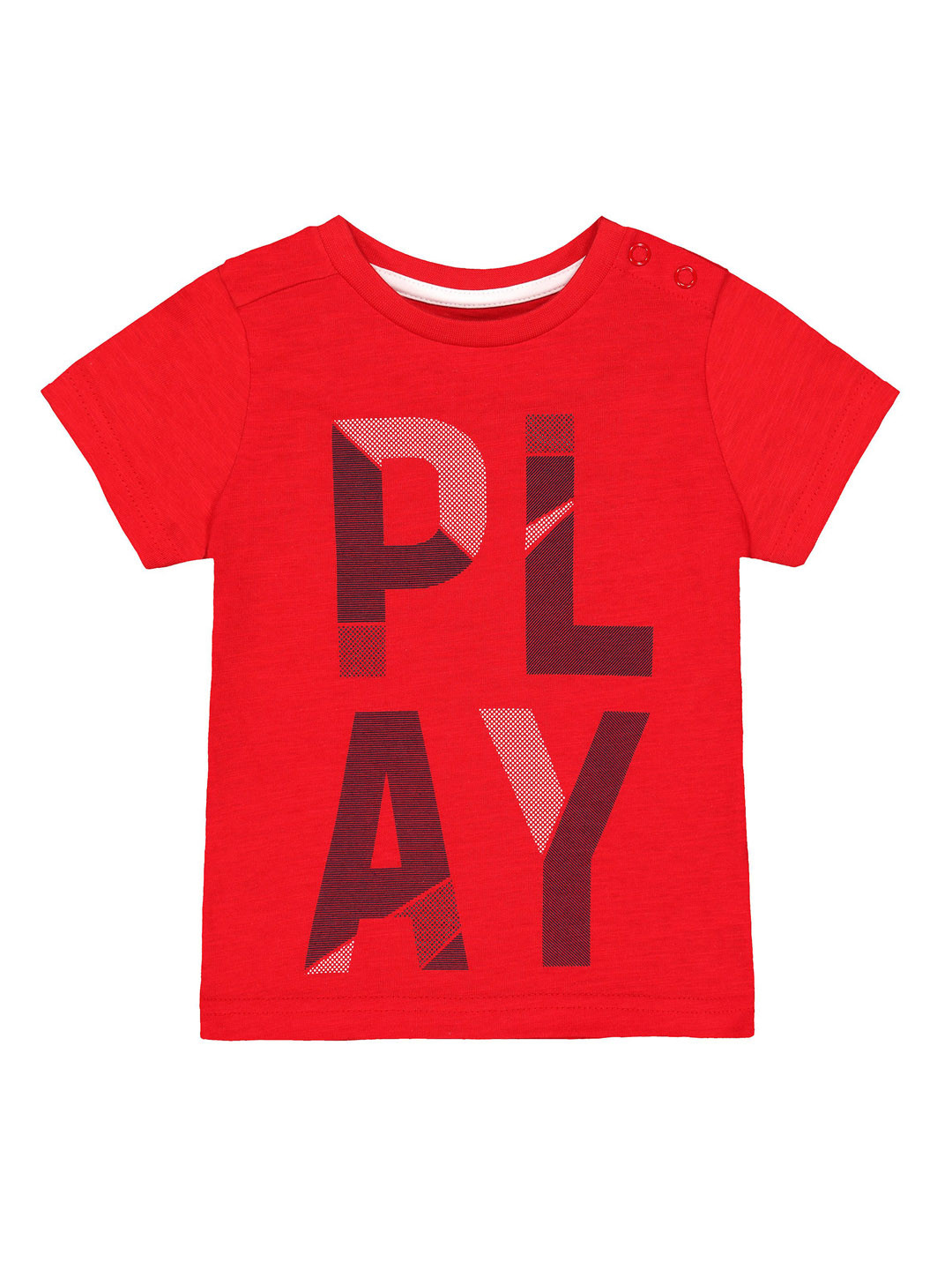 mothercare Boys Red Printed Round Neck T-shirt