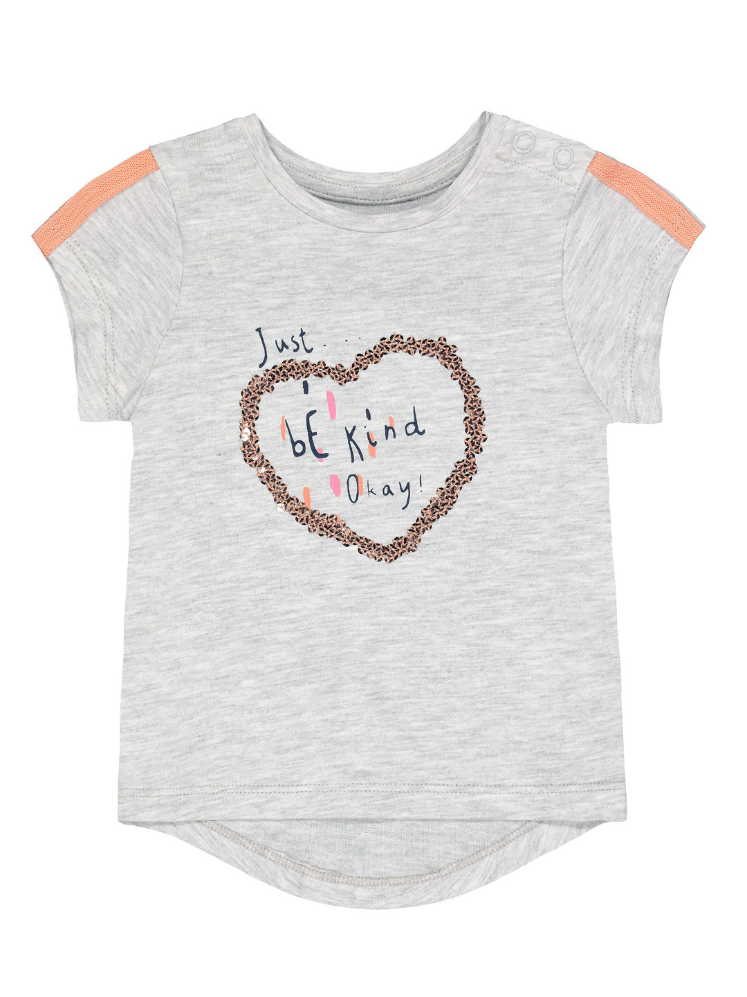 mothercare Grey Printed High-Low Top