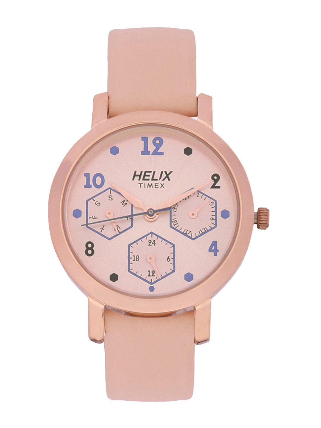 Helix By Timex Women Rose Gold-Toned Analogue Watch TW024HL31